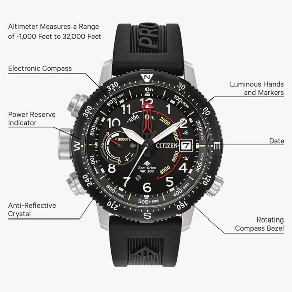 COPY - Citizen Promaster Altichron
Watch Eco-Drive J290-R007955 - Picture 10 of 15